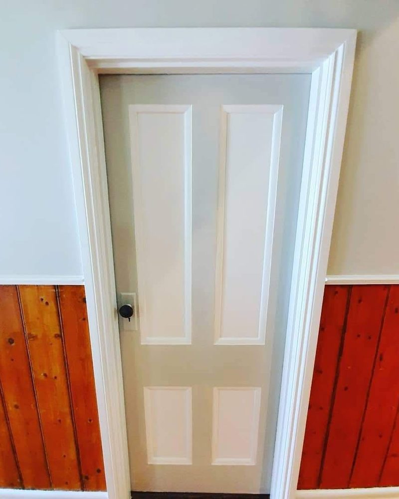 Porte restaurée après